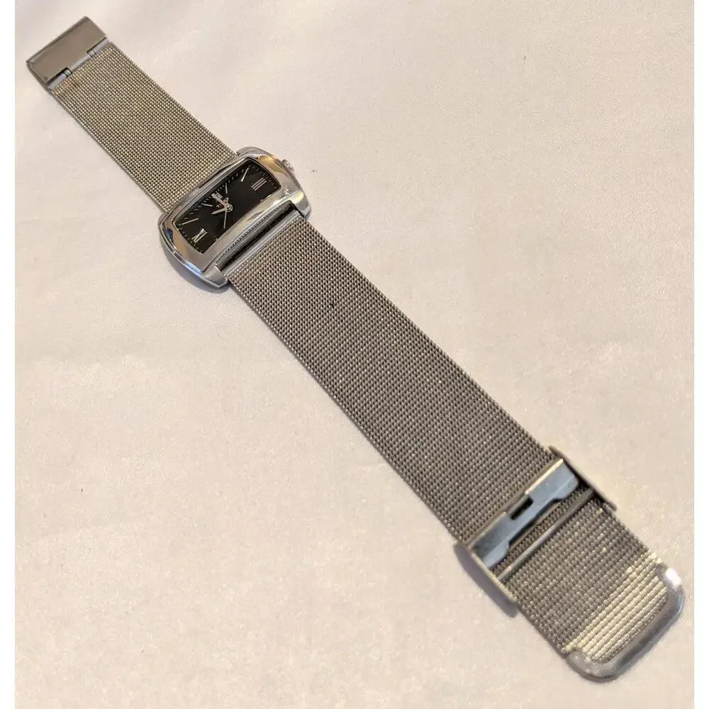 Vintage Women's Timex Easy Reader Quartz Watch 33mm Stainless Steel Mesh Strap